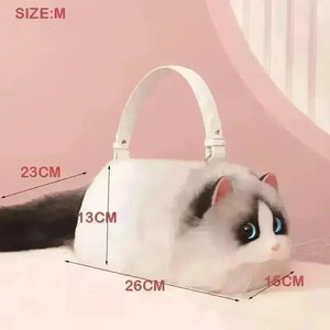 Realistic Handmade Cat Plush Handbag - Bear Hugs