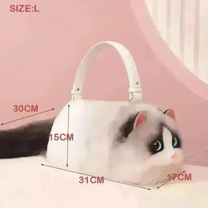 Realistic Handmade Cat Plush Handbag - Bear Hugs