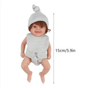 Realistic Mini Silicon Baby Doll (15 cm) - Bear Hugs