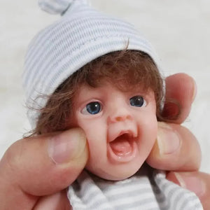 Realistic Mini Silicon Baby Doll (15 cm) - Bear Hugs