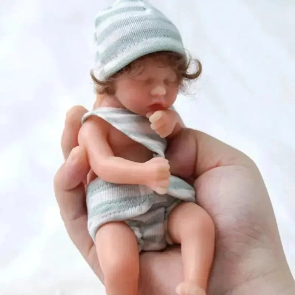 Realistic Mini Silicon Baby Doll (15 cm) - Bear Hugs