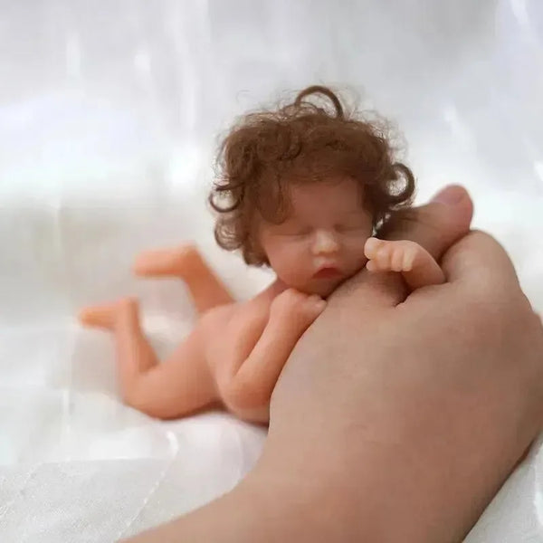Realistic Mini Silicon Baby Doll (15 cm) - Bear Hugs