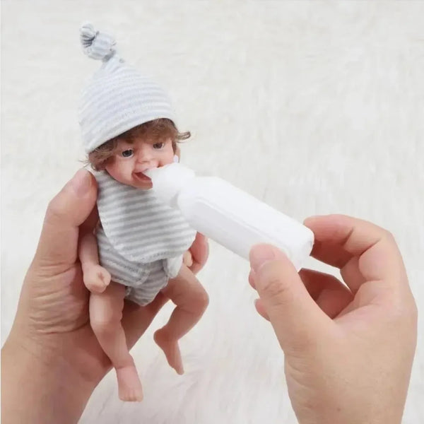 Realistic Mini Silicon Baby Doll (15 cm) - Bear Hugs