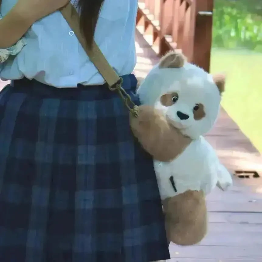 Realistic Panda Cuddle Plush Bag - Bear Hugs