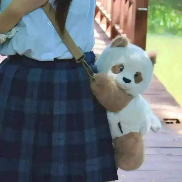 Realistic Panda Cuddle Plush Bag - Bear Hugs