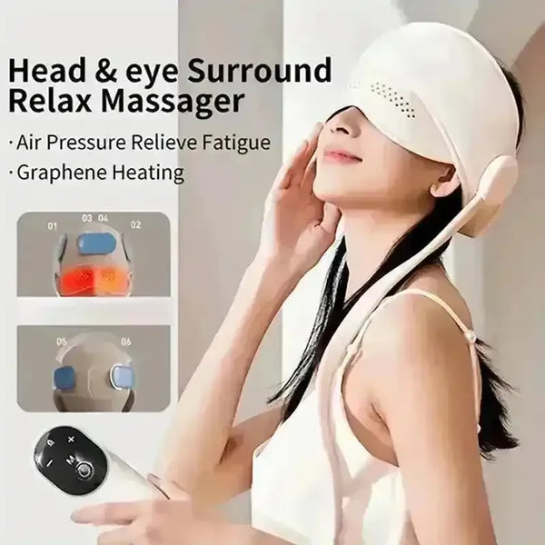 RelaxMe Luxury Head and Eye Massager - Bear Hugs