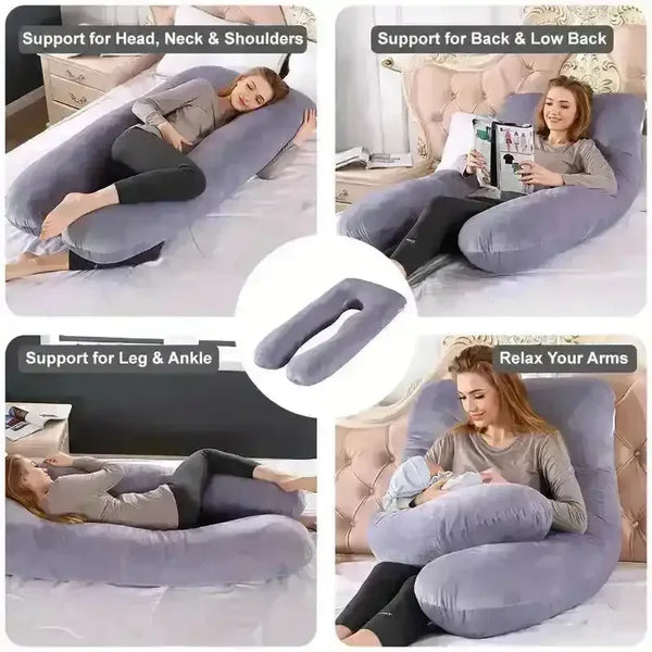 RelaxMe U-Shaped Maternity Pillow - Bear Hugs