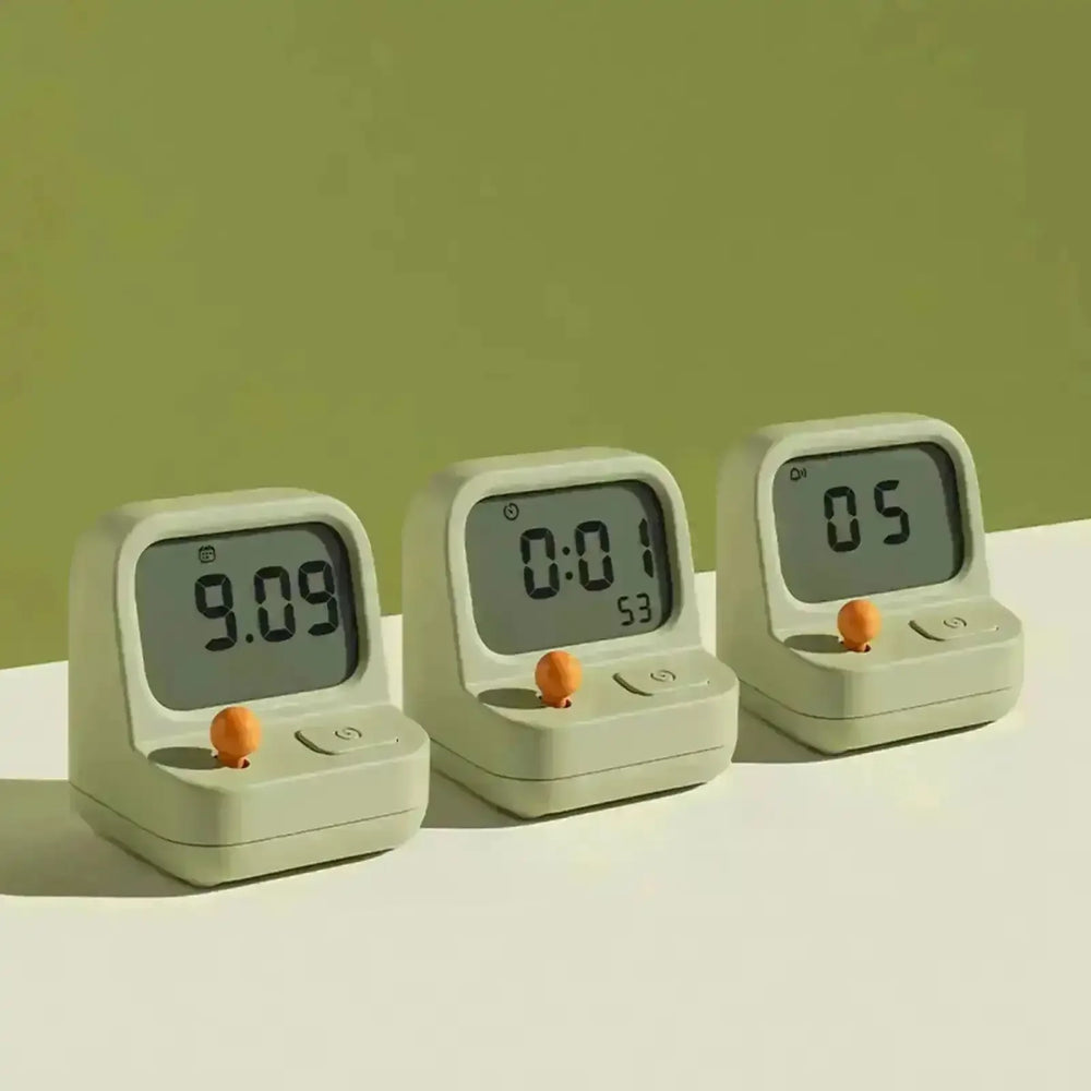 Retro Arcade Style Alarm Clock - Bear Hugs