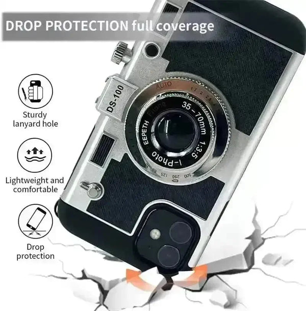 Retro Camera Case (For iPhones) - Bear Hugs