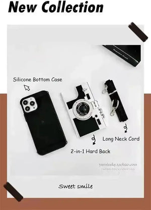 Retro Camera Case (For iPhones) - Bear Hugs