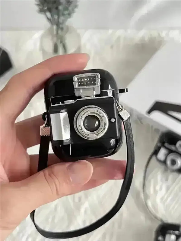 Retro Camera Earphone Case (For Airpods) - Bear Hugs
