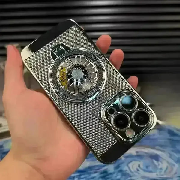 Retro Electroplating Grid Phone Case (For iPhones) - Bear Hugs