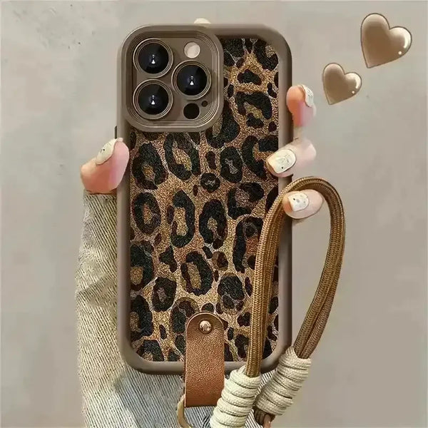 Retro Leopard Print Phone Case (For iPhones) - Bear Hugs