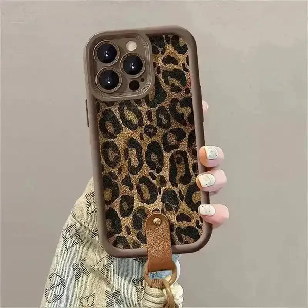 Retro Leopard Print Phone Case (For iPhones) - Bear Hugs