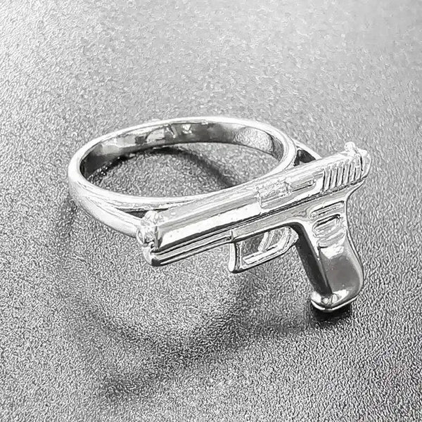 Retro Punk Pistol Ring - Bear Hugs