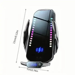 RGB Colour Changing 15W Car Wireless Charger Stand - Bear Hugs