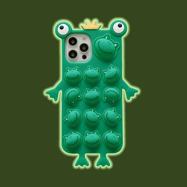 Ribbit Grip Frog Pop-it Case (For iPhones) - Bear Hugs