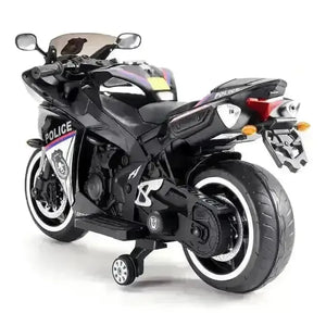 Ride-on Kids Rechargeable Police Bike - Bear Hugs
