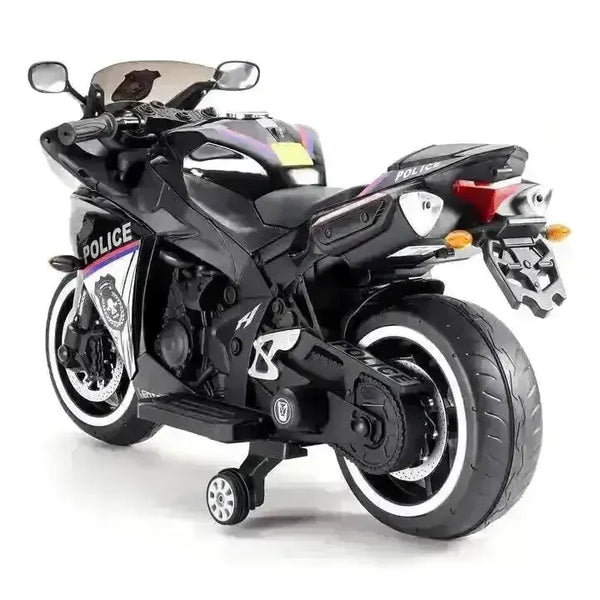 Ride-on Kids Rechargeable Police Bike - Bear Hugs