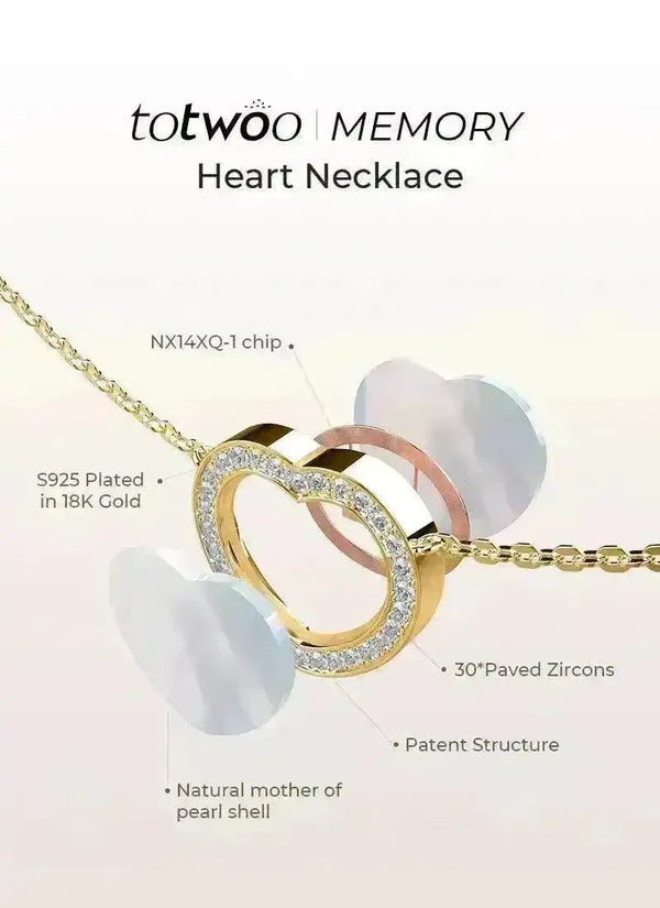 Romantic Memory Digital Locket Necklace - Bear Hugs
