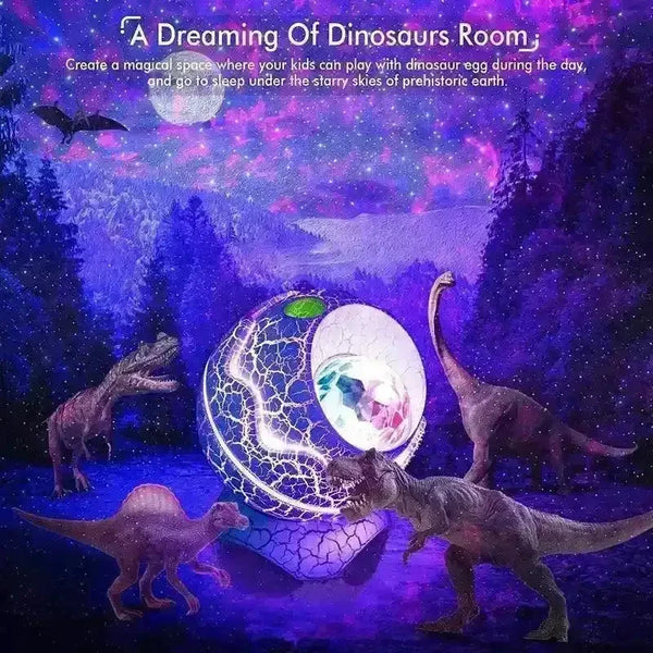 Rossetta Dino Egg Galaxy Projector Lamp - Bear Hugs