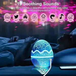 Rossetta Dino Egg Galaxy Projector Lamp - Bear Hugs
