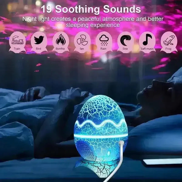 Rossetta Dino Egg Galaxy Projector Lamp - Bear Hugs