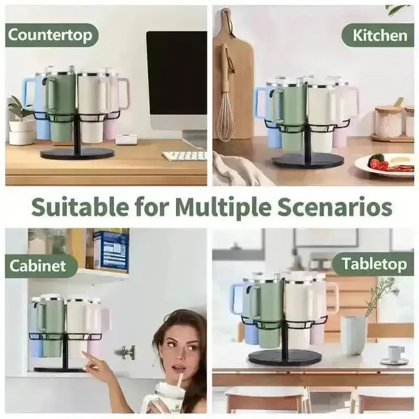 Rotatable Water Cup Organizer For Stanley - Bear Hugs