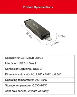 SanDisk iXpand iPhone Flash Drive - Bear Hugs