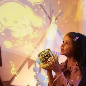 Sanrio 360° Rotating Night Light Projector - Bear Hugs