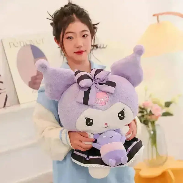 Sanrio Baby Teddy Kuromi Plushie - Bear Hugs