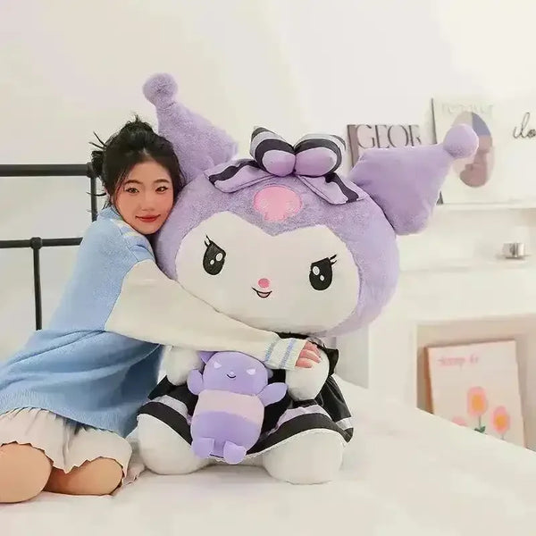 Sanrio Baby Teddy Kuromi Plushie - Bear Hugs