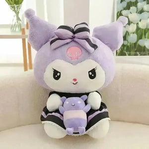 Sanrio Baby Teddy Kuromi Plushie - Bear Hugs