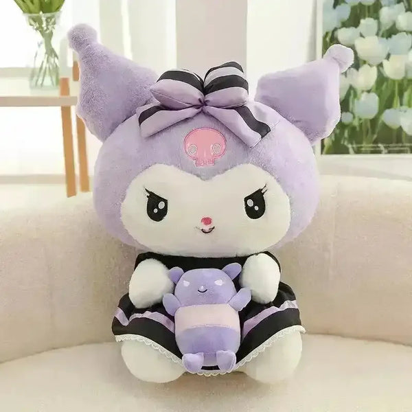 Sanrio Baby Teddy Kuromi Plushie - Bear Hugs