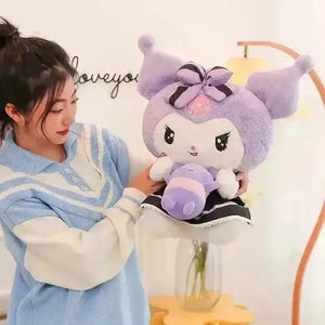 Sanrio Baby Teddy Kuromi Plushie - Bear Hugs