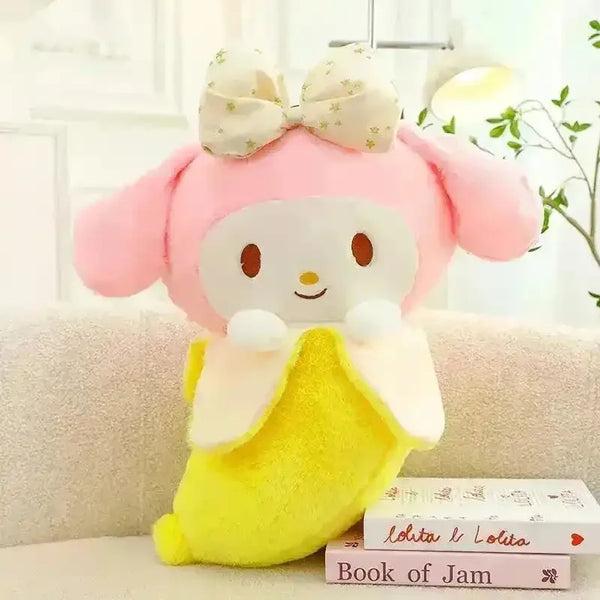 Sanrio Banana Shaped Character Plushies - Bear Hugs