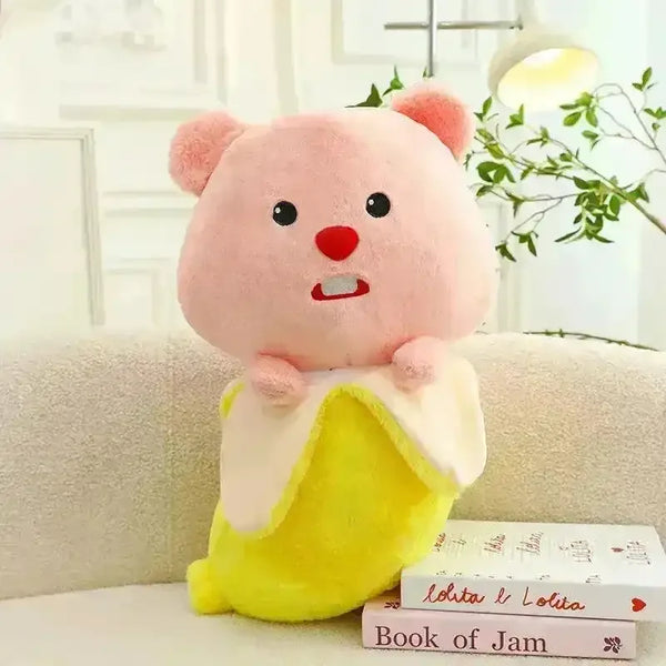 Sanrio Banana Shaped Character Plushies - Bear Hugs