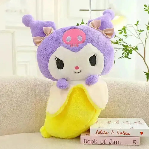 Sanrio Banana Shaped Character Plushies - Bear Hugs