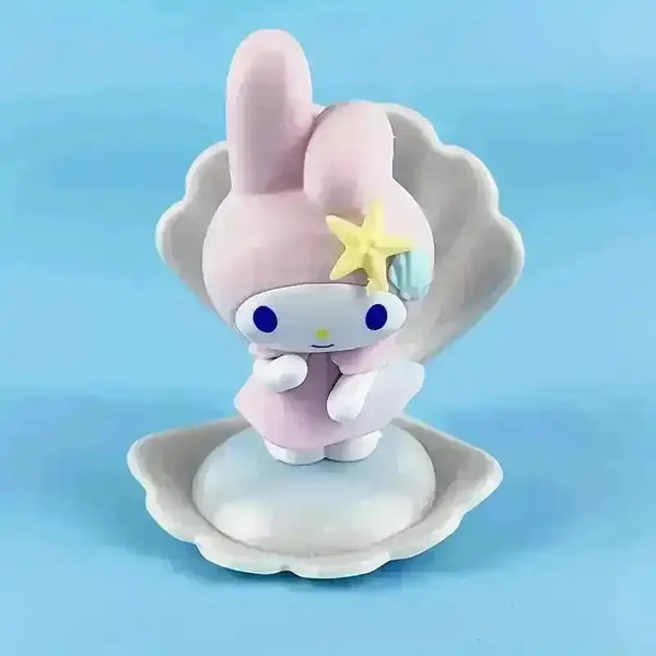 Sanrio Blue Sea Shell Holiday Figurine Set (7 pcs) - Bear Hugs