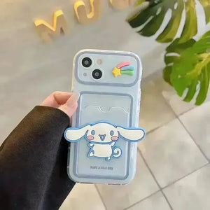 Sanrio Characters Card Holder Phone Case (For iPhones) - Bear Hugs