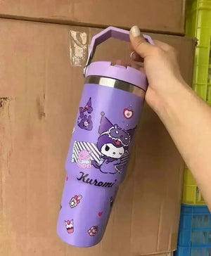 Sanrio Characters Flip Straw Bottle (30 oz) - Bear Hugs