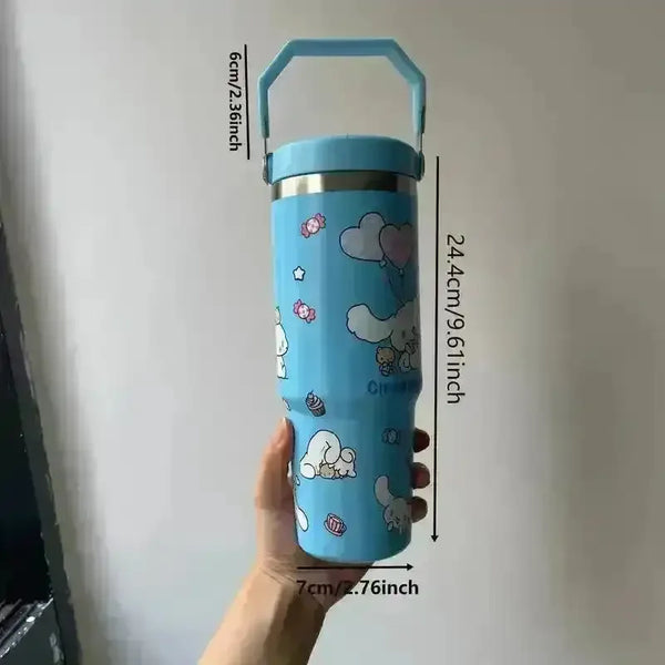 Sanrio Characters Flip Straw Bottle (30 oz) - Bear Hugs