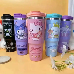 Sanrio Characters Flip Straw Bottle (30 oz) - Bear Hugs