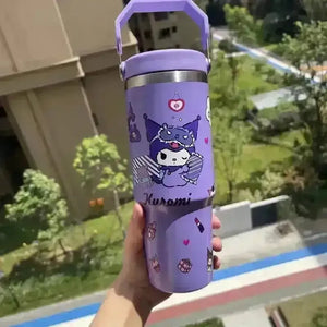 Sanrio Characters Flip Straw Bottle (30 oz) - Bear Hugs
