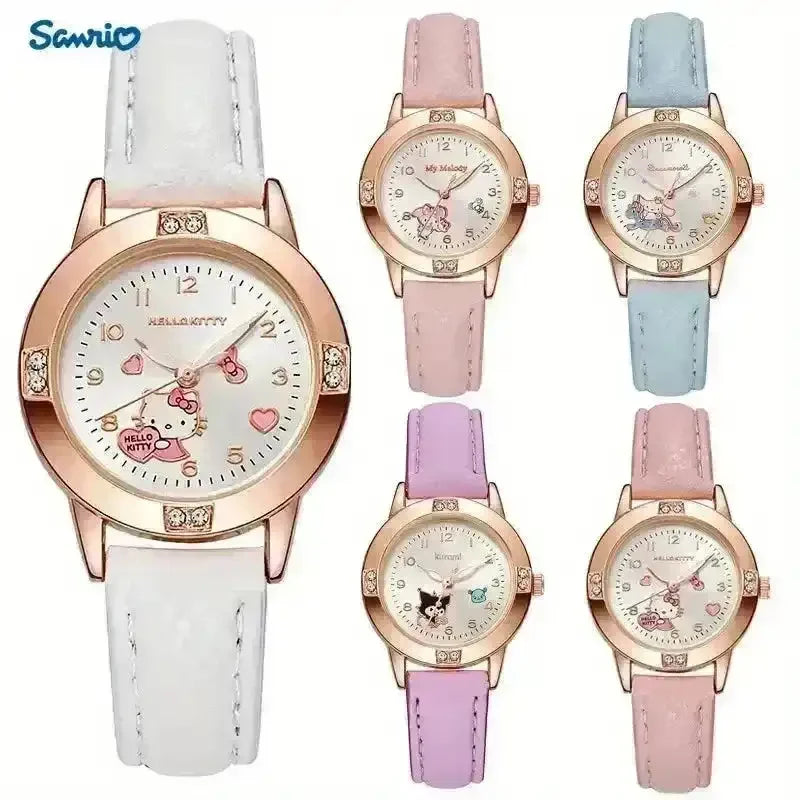 Sanrio Characters Rose Gold Diamond Watch - Bear Hugs