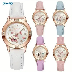 Sanrio Characters Rose Gold Diamond Watch - Bear Hugs