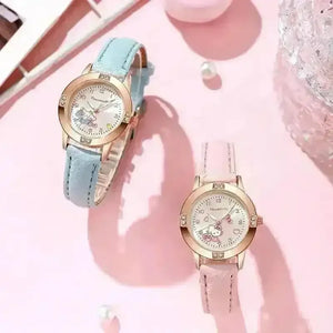 Sanrio Characters Rose Gold Diamond Watch - Bear Hugs