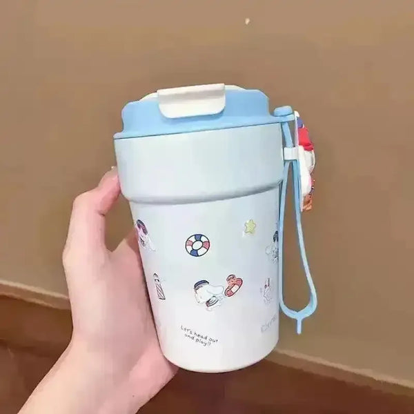 Sanrio Cinnamoroll Hello Kitty Kuromi Travel Coffee Cup (380 ml) - Bear Hugs