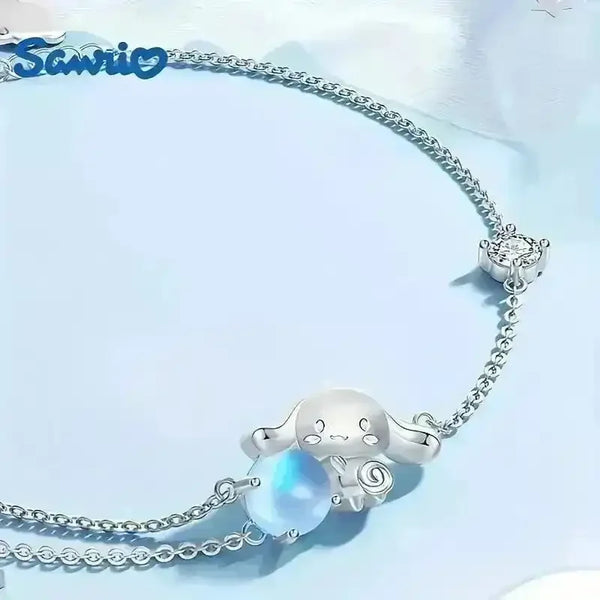 Sanrio Cinnamoroll Moonstone Bracelet - Bear Hugs