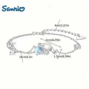 Sanrio Cinnamoroll Moonstone Bracelet - Bear Hugs